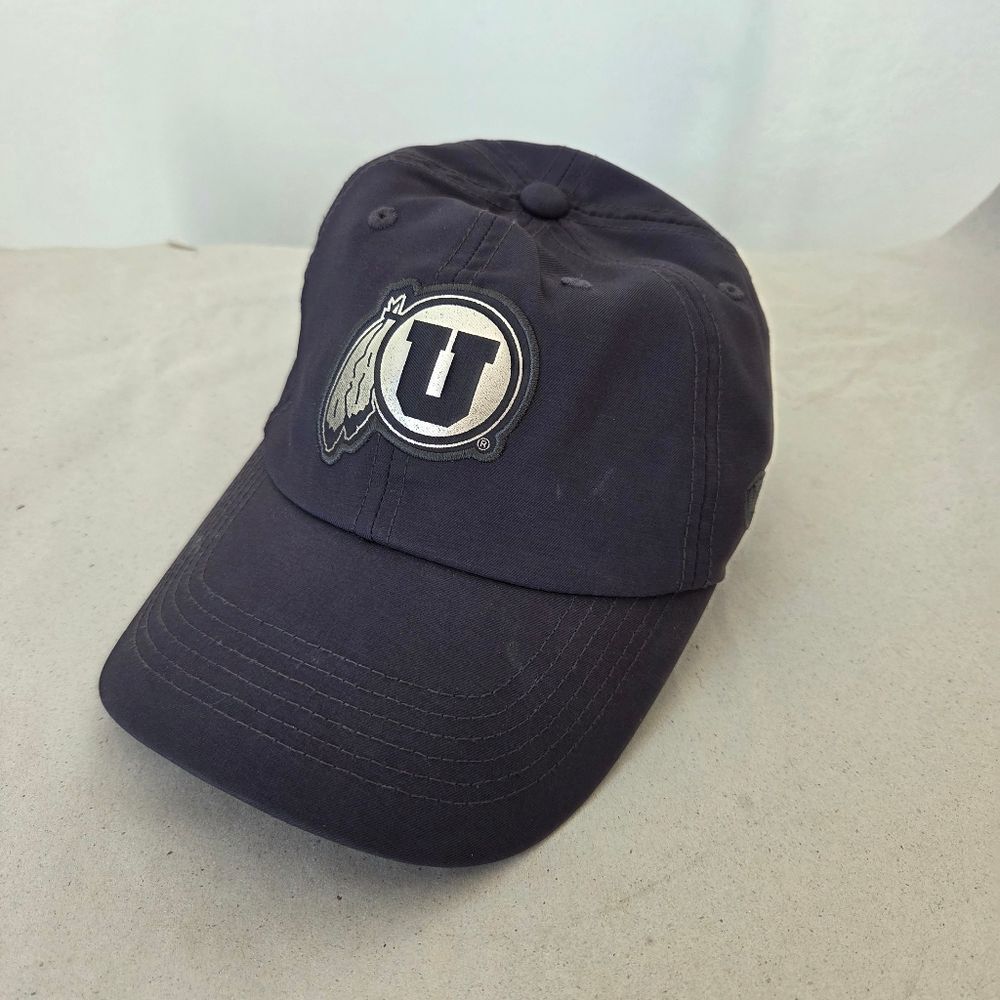 Women's Utah Utes Baseball Hat Cap Gray Logo Top Of The World Football Sporty